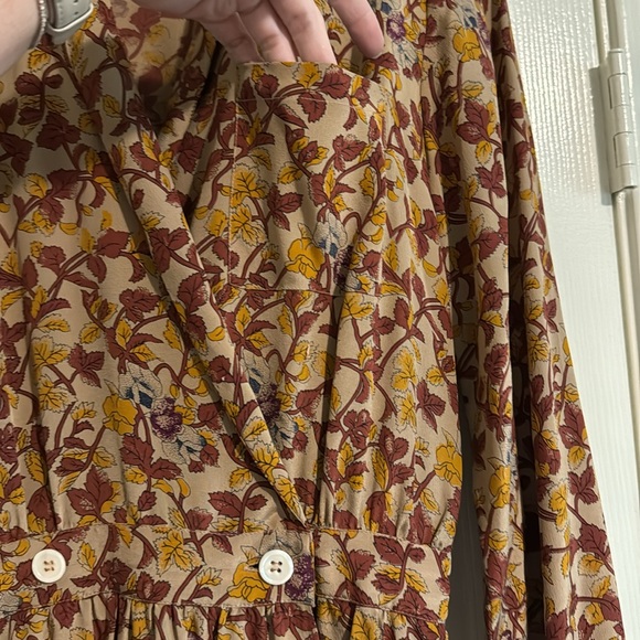 Vintage 1970s silk wrap dress - Picture 3 of 5